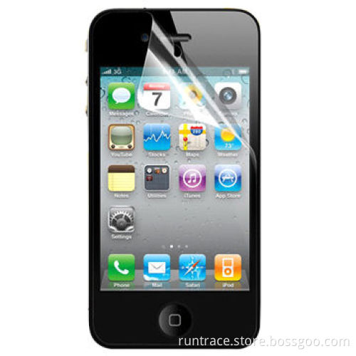 High clear screen protector for iPhone 4S, made of high quality PET material, anti-scratch
